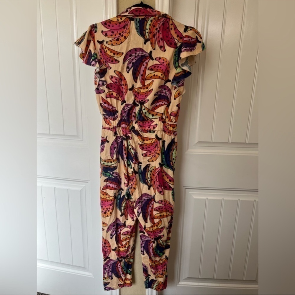 FARM Rio Banana Bunch Frilled-Sleeve Multicolor Jumpsuit - Picture 13 of 13